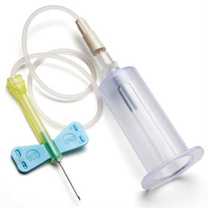 Disposable Use 18g 21g 22g 23g 25g Single or Two-Winged Butterfly Blood Collection Needle Set With Luer Adapter