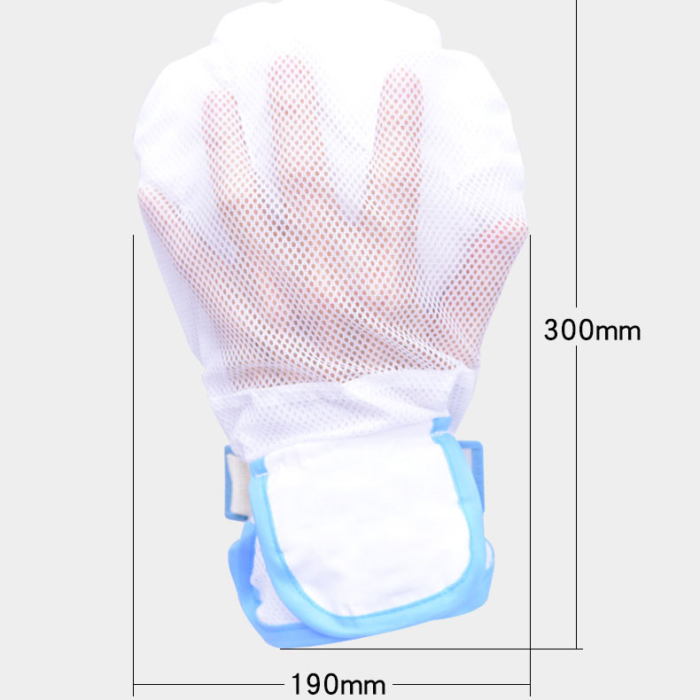 AmywellMED Elderly Nursing Medical Restraint Gloves Built-in Soft Sponge Grip Restraint Mitts Finger Gloves